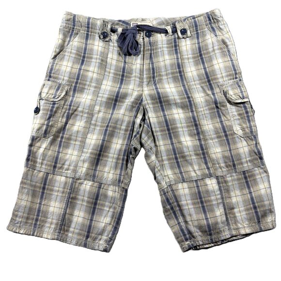 Faded Glory Pants - Faded Glory Women Vintage Y2K Bermuda Shorts Plaid Cargo Preppy Size 10 H274